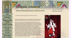 Desktop Screenshot of danielaivanova-dance.com